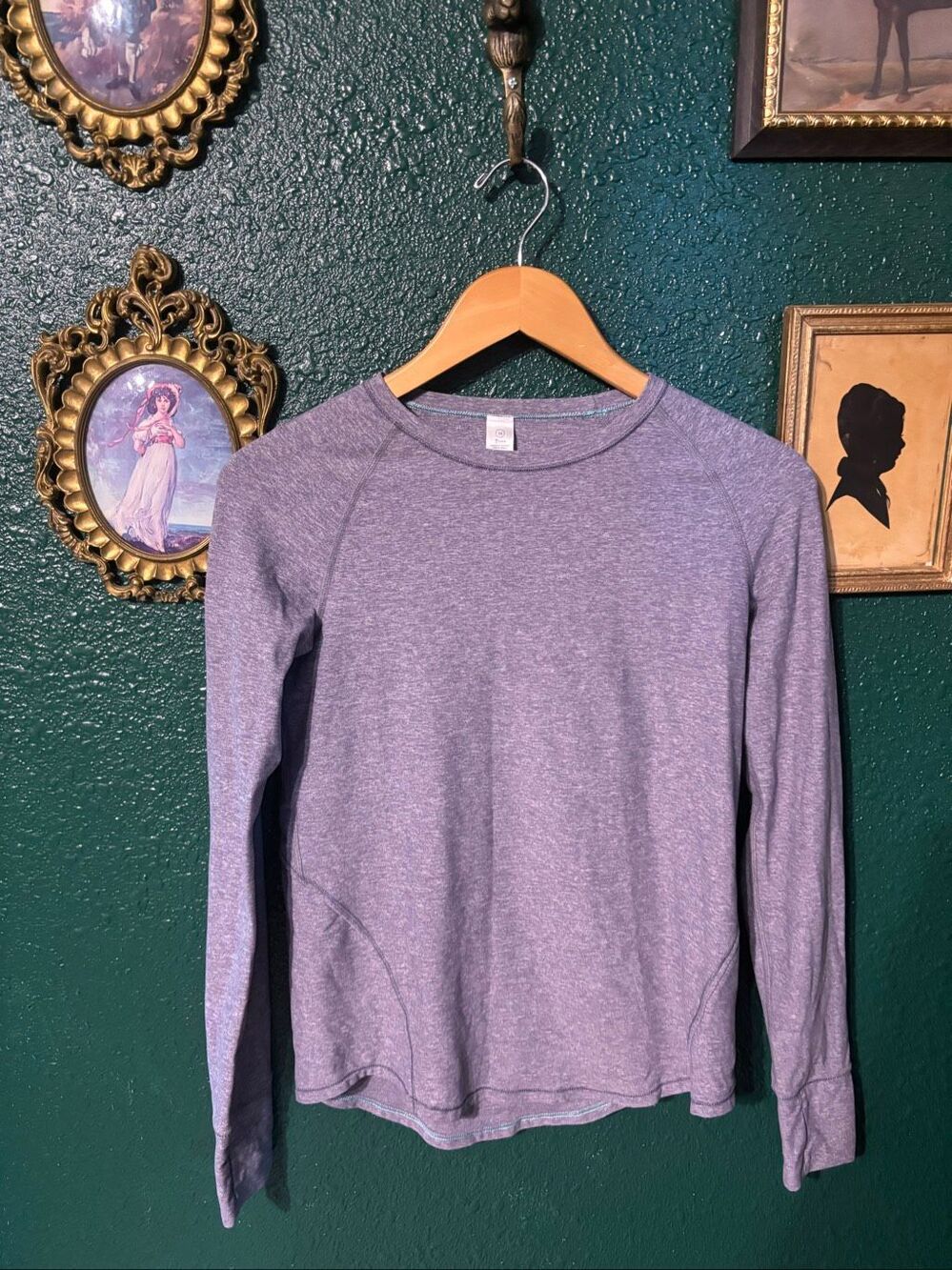Ivivva Girls Purple Gray Long Sleeve Top Size 14 by Lululemon